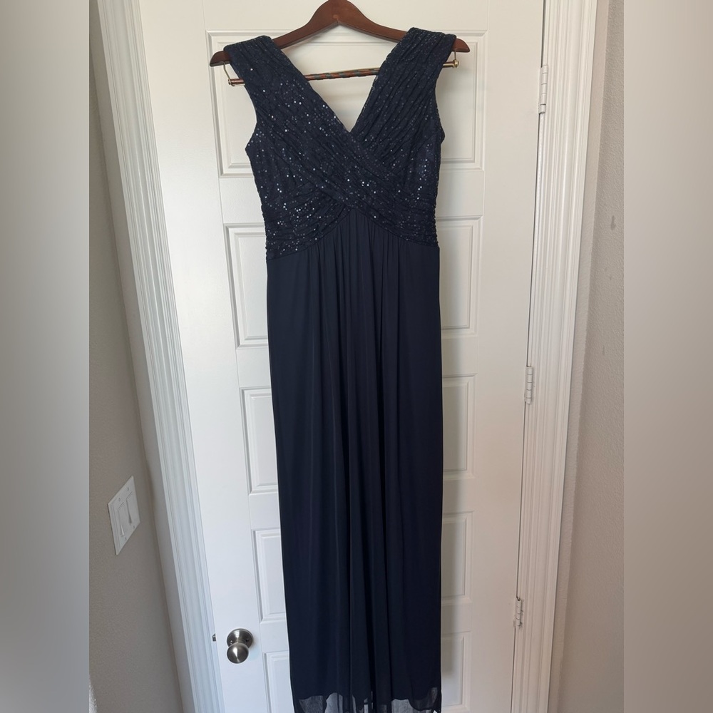 Signature by Sangria Dark Blue Maxi Dress